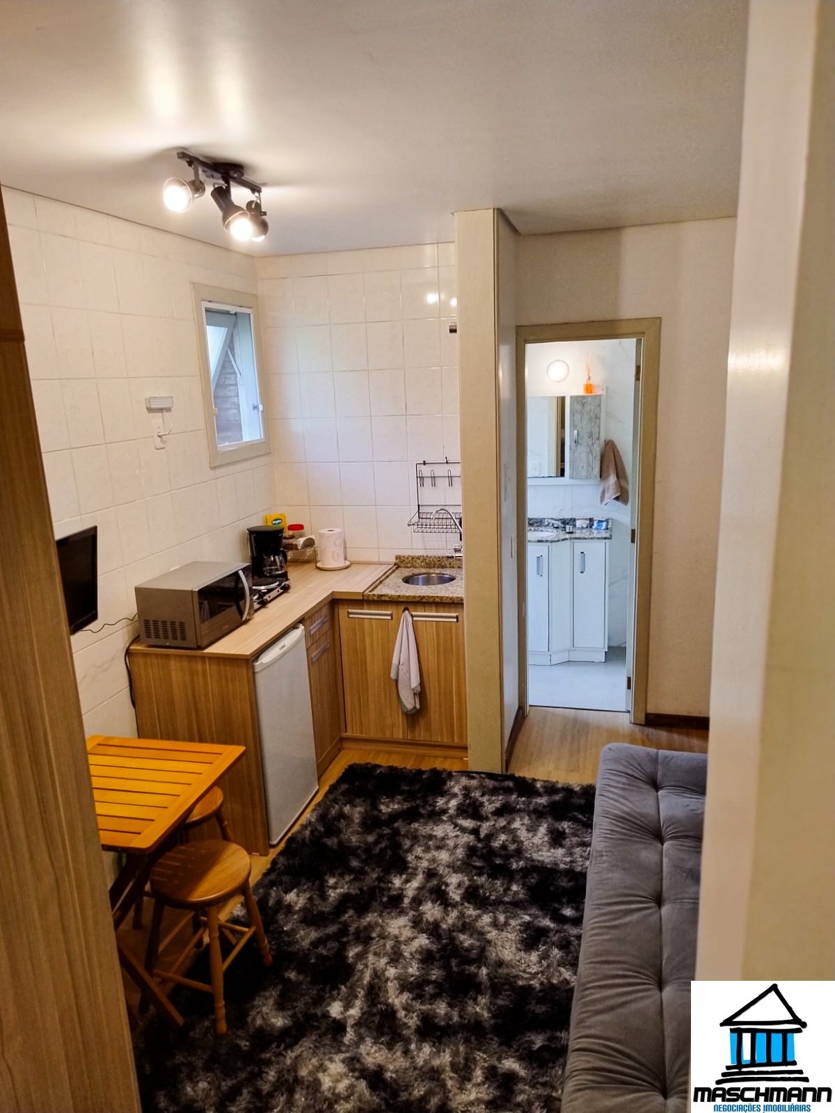 Apartamento mobiliado de 1 quarto no Bairro Bavária Gramado